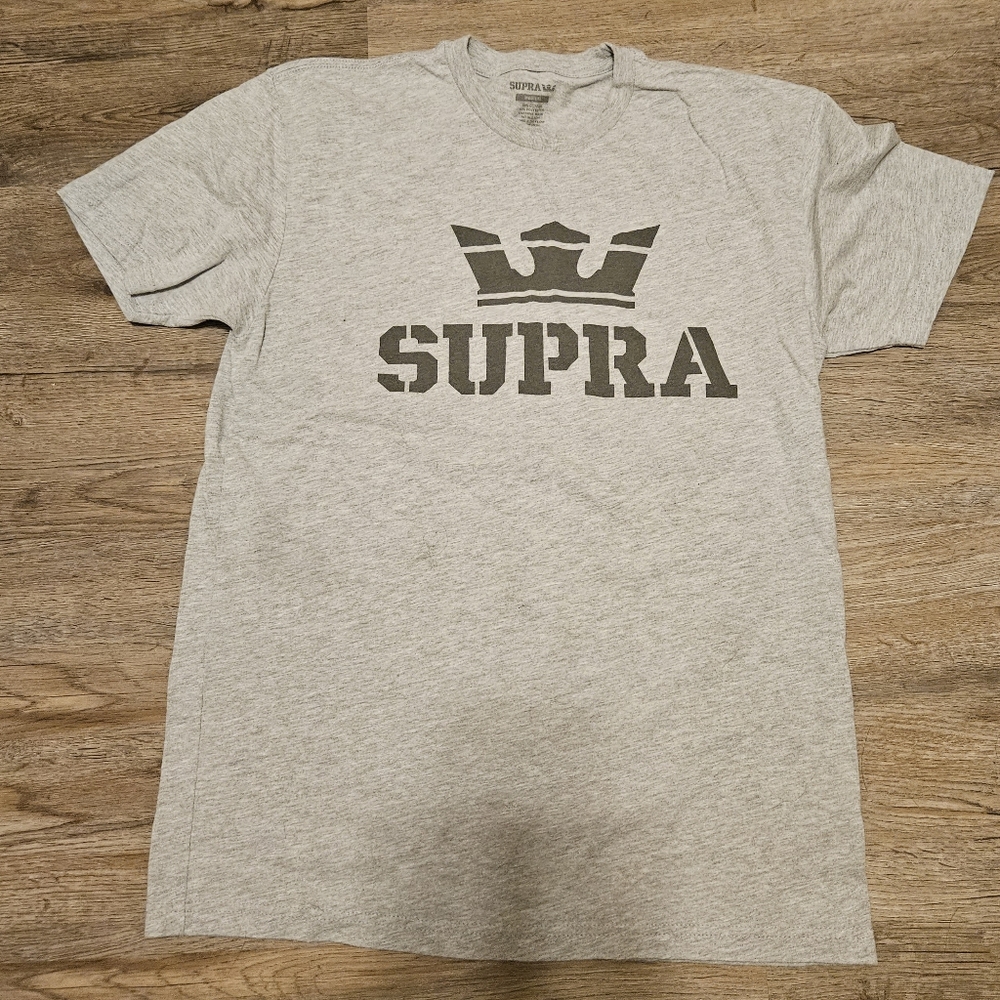 Light heather gray Supra t-shirt M